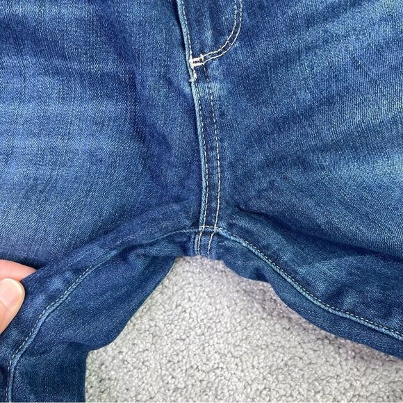 Paige Jeans Women's 30 Blue Skinny Mid-Rise Dark Denim Verdugo Ankle Distressed - Picture 3 of 15